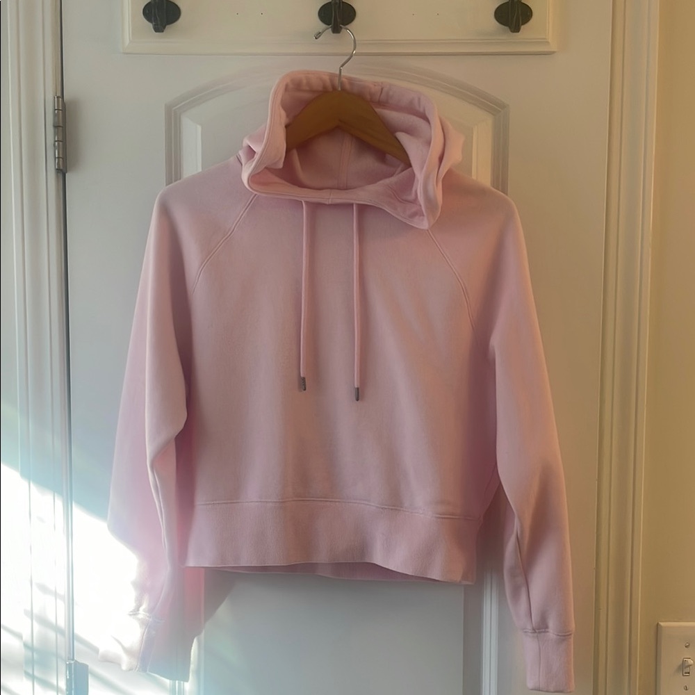 Universal Thread Pink Cropped Long Sleeve Hoodie
